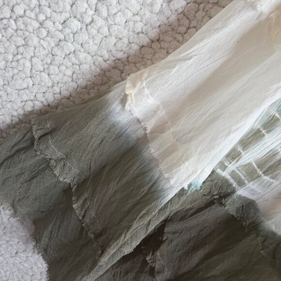 Tiedyed SzSm Tiered Vintage‎ long Skirts. A line. Elastic waist. Boho. Romantic. - Picture 13 of 13